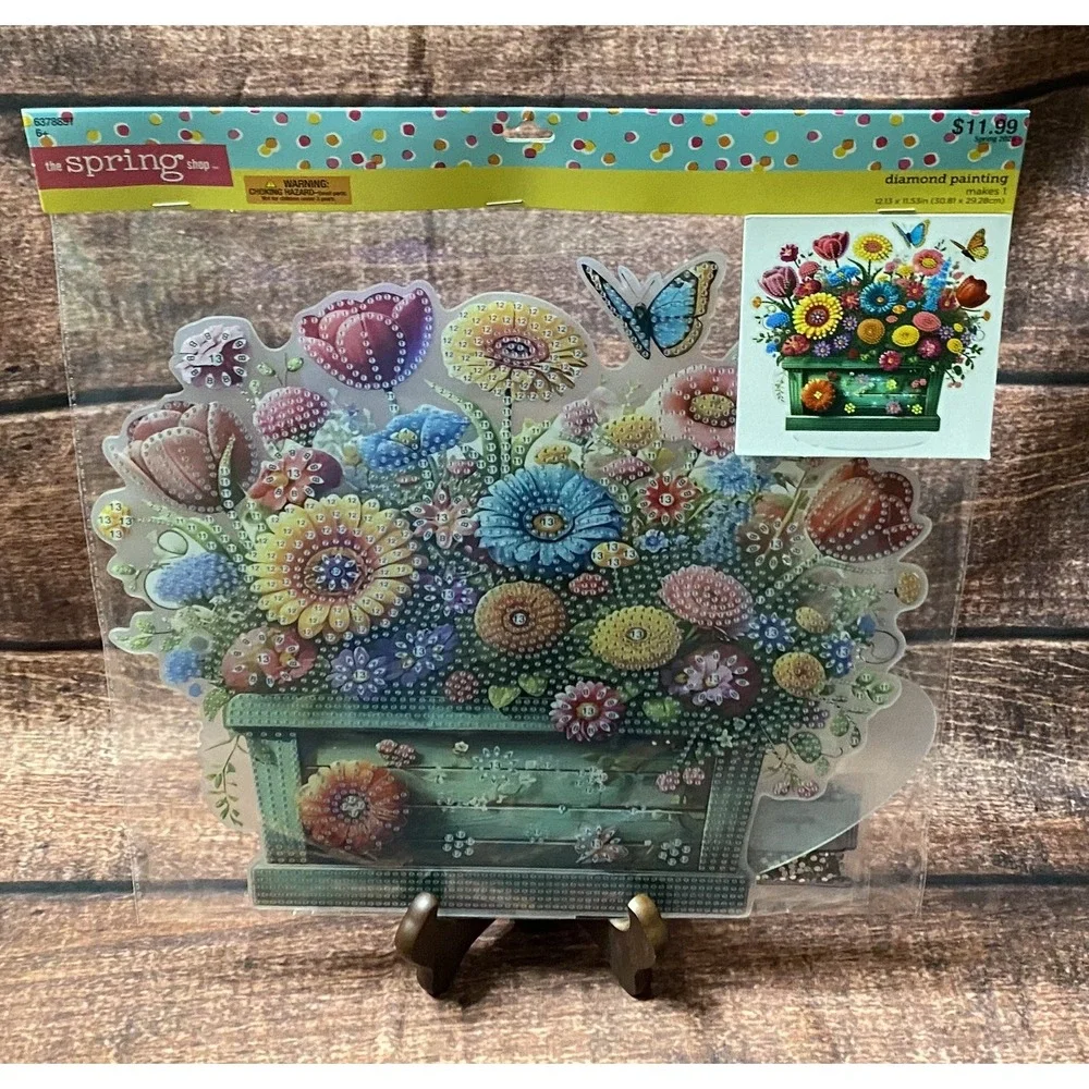 Spring Flowerpot Acrylic Standing Diamond Painting Kit Hobby Lobby